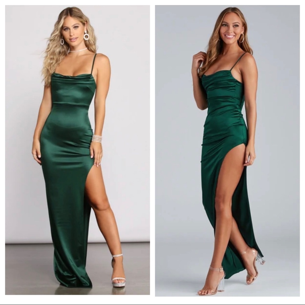 SATIN FORMAL DRESS